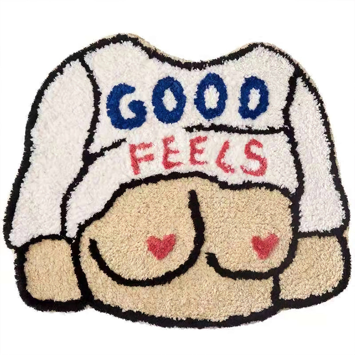 Naked Lady Fluffy Tufted Rug