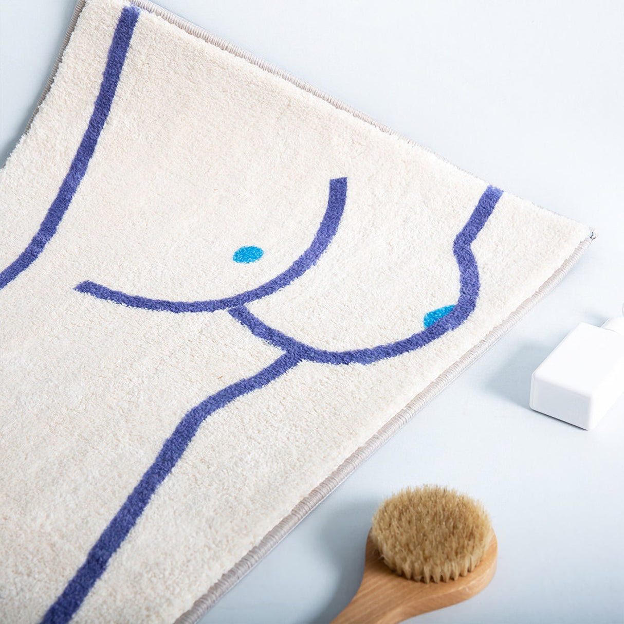 Naked Lady Fluffy Tufted Rug