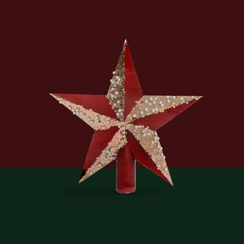 Christmas Decorations 5 Point Star Tree Topper