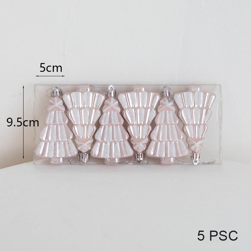 Pink And Rose Gold Christmas Ornaments