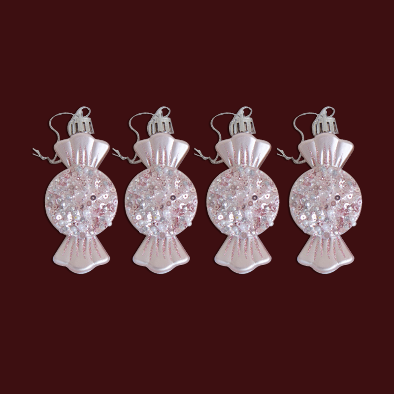 Pink And Rose Gold Christmas Ornaments