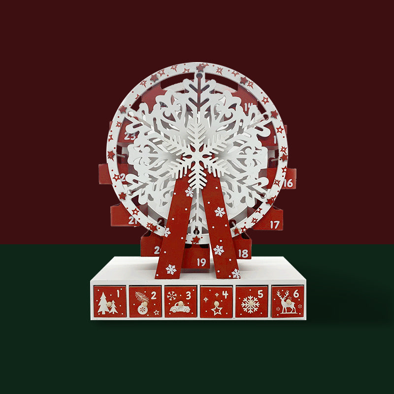 Wooden Nutcracker Christmas Advent Calendar Ornaments