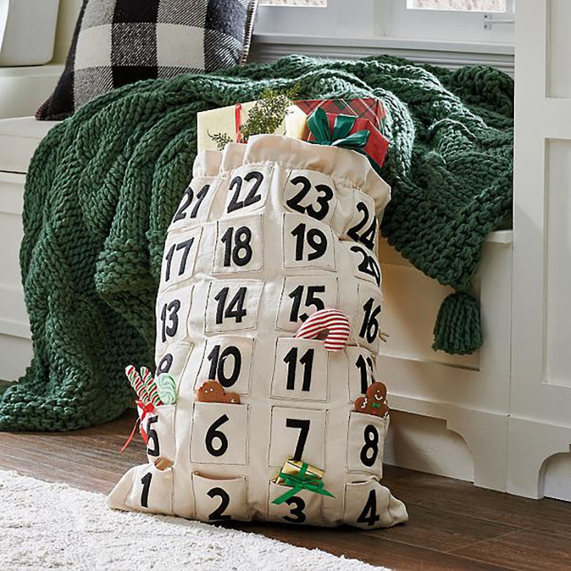 Christmas Advent Calendar Bag