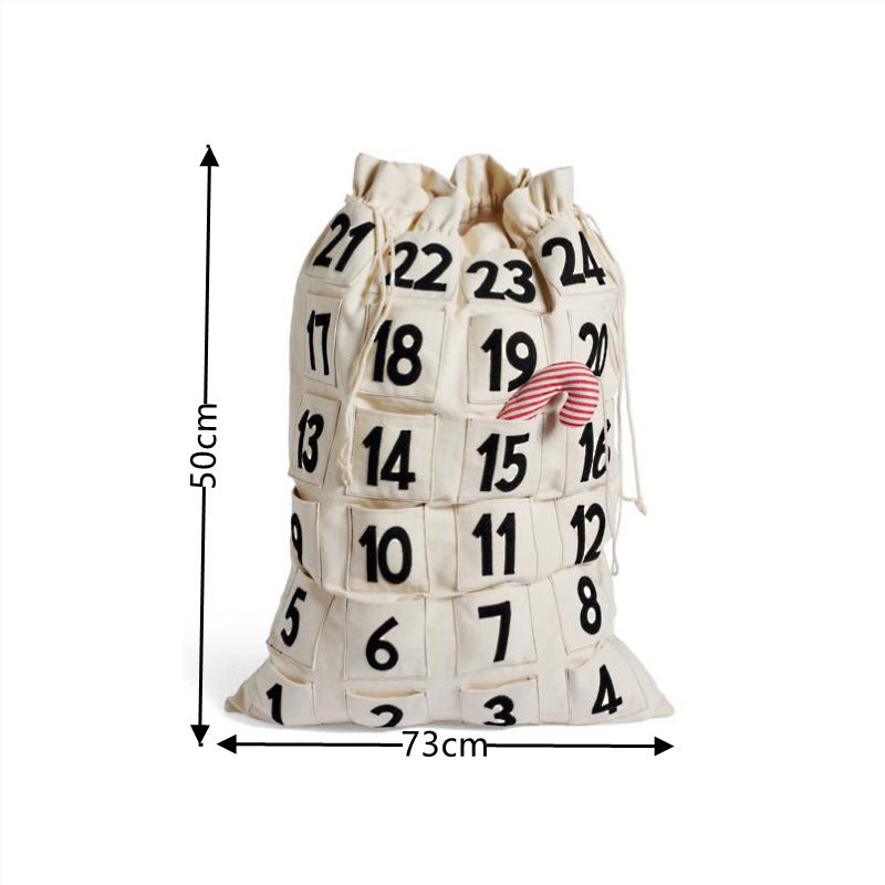 Christmas Advent Calendar Bag