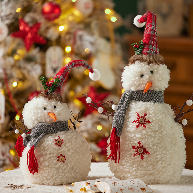 Christmas Snowman With Lighted Up Decoration