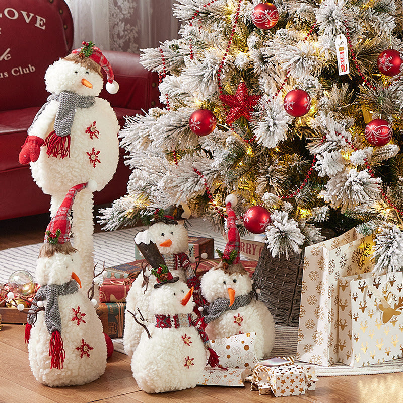 Christmas Snowman With Lighted Up Decoration