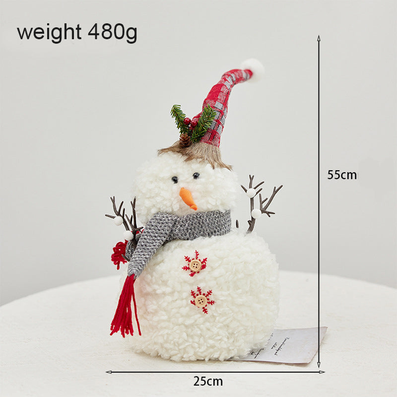 Christmas Snowman With Lighted Up Decoration