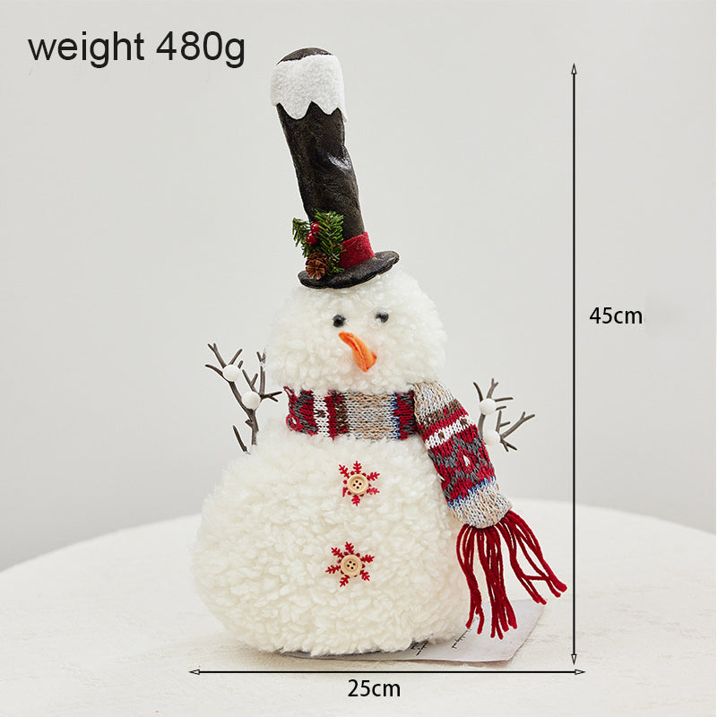 Christmas Snowman With Lighted Up Decoration