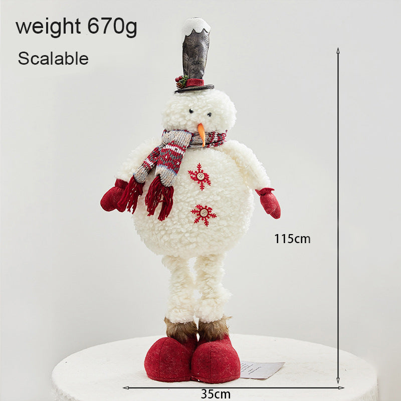 Christmas Snowman With Lighted Up Decoration