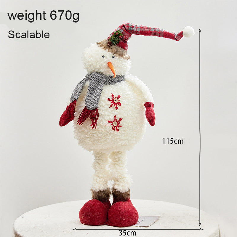 Christmas Snowman With Lighted Up Decoration