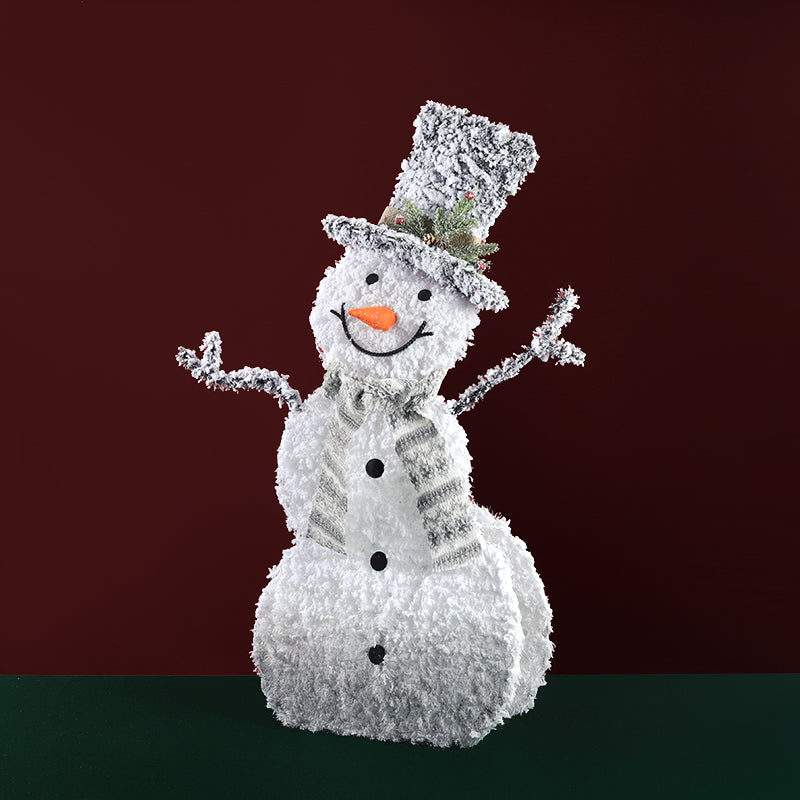 Christmas Snowman With Lighted Up Decoration