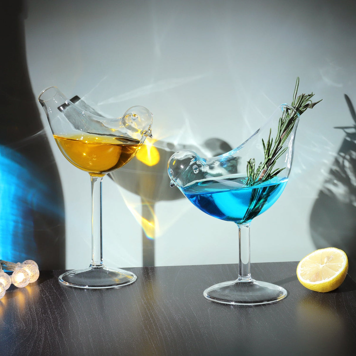 Bird Shaped Cocktail Wine Glasses Set (2 PCS)