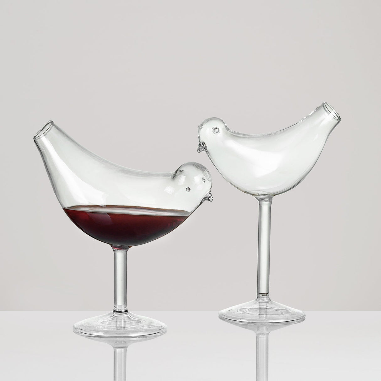 Bird Shaped Cocktail Wine Glasses Set (2 PCS)