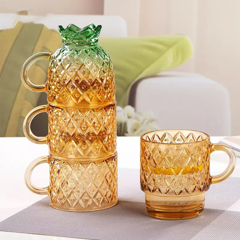 Stackable Drinking Glasses Cup Set
