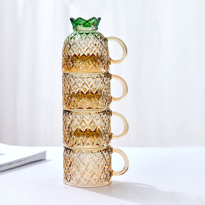 Stackable Drinking Glasses Cup Set