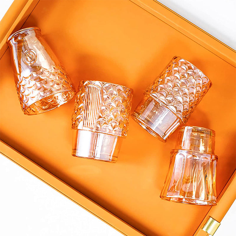 Stackable Drinking Glasses Cup Set