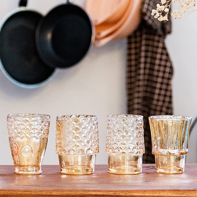 Stackable Drinking Glasses Cup Set
