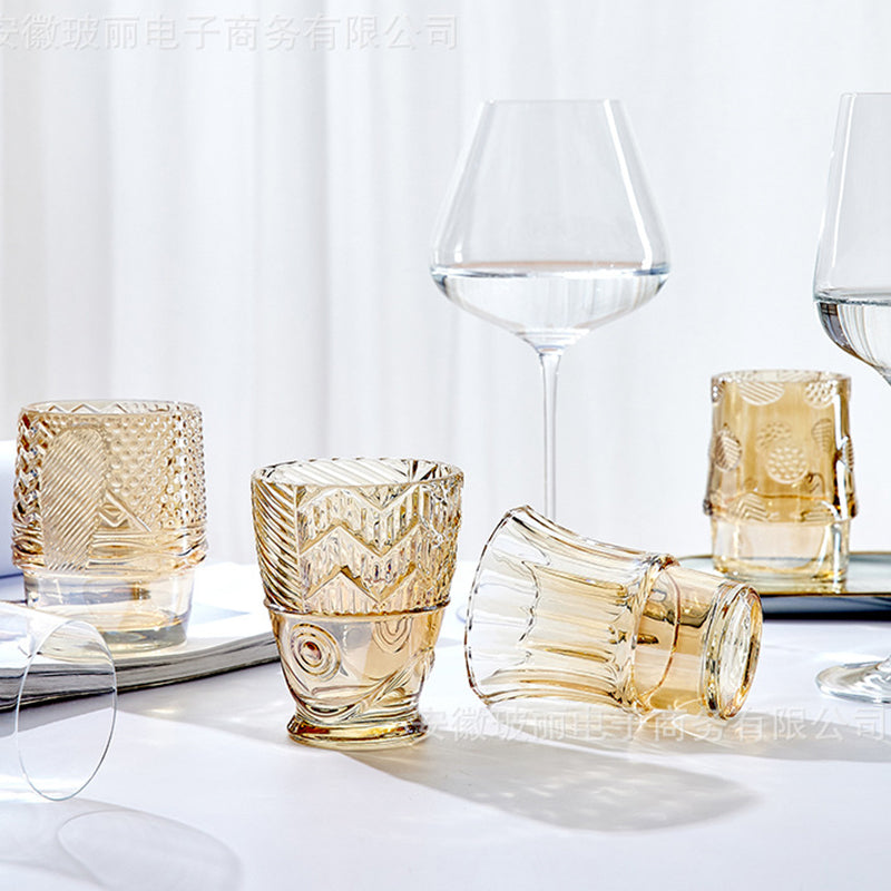 Stackable Drinking Glasses Cup Set