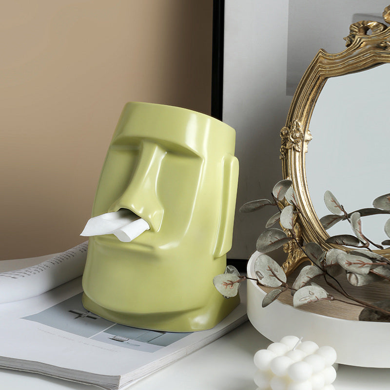 Creative Nostril Tissue Boxes Ceramics