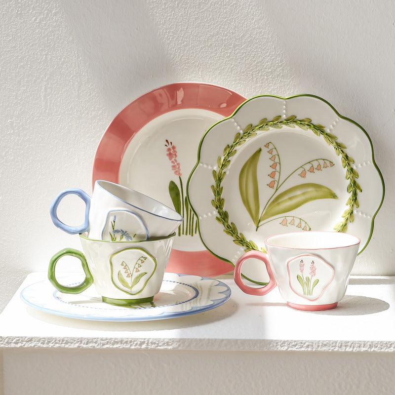 Vintage Underglaze Ceramic Plate