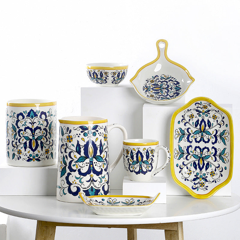 European Court Style Ceramic Mugs Ceramic Pots Set