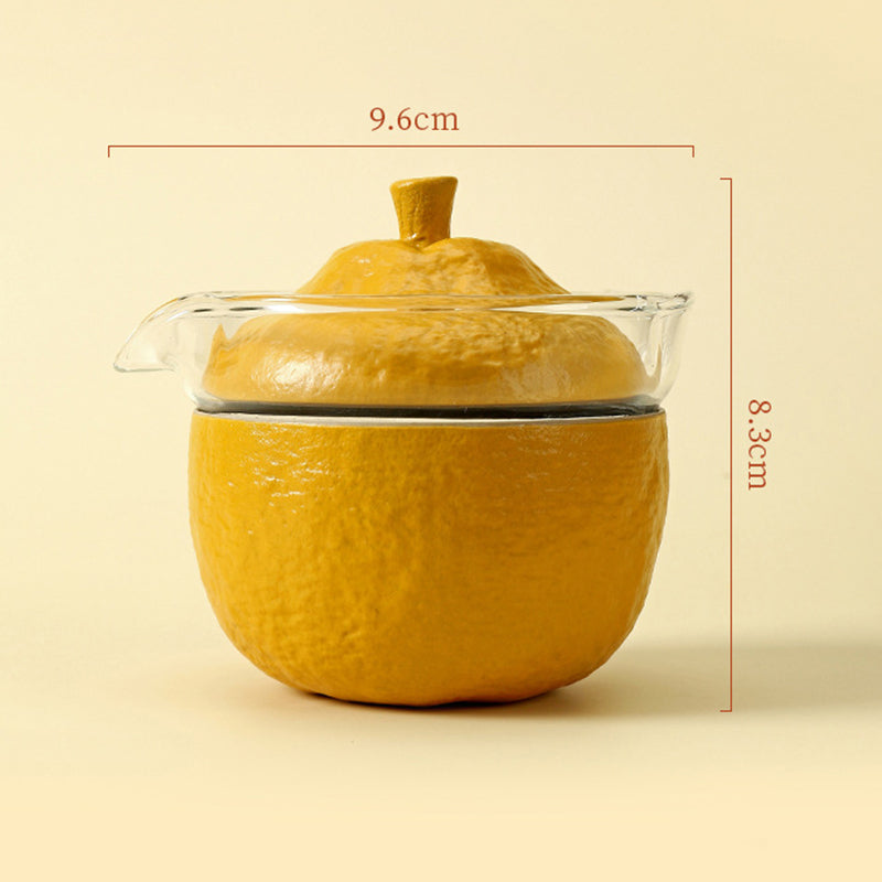 Creative Ugly Orange Shape Outdoor Convenient Teapot