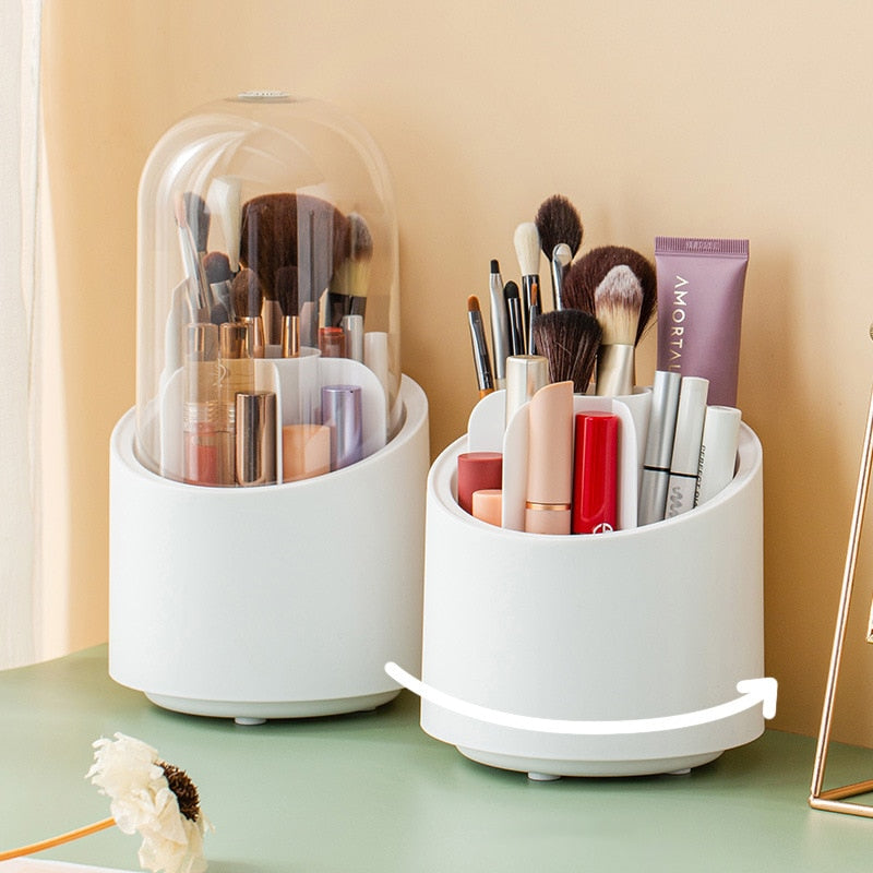 Aesthetic Rotating Makeup Organizer