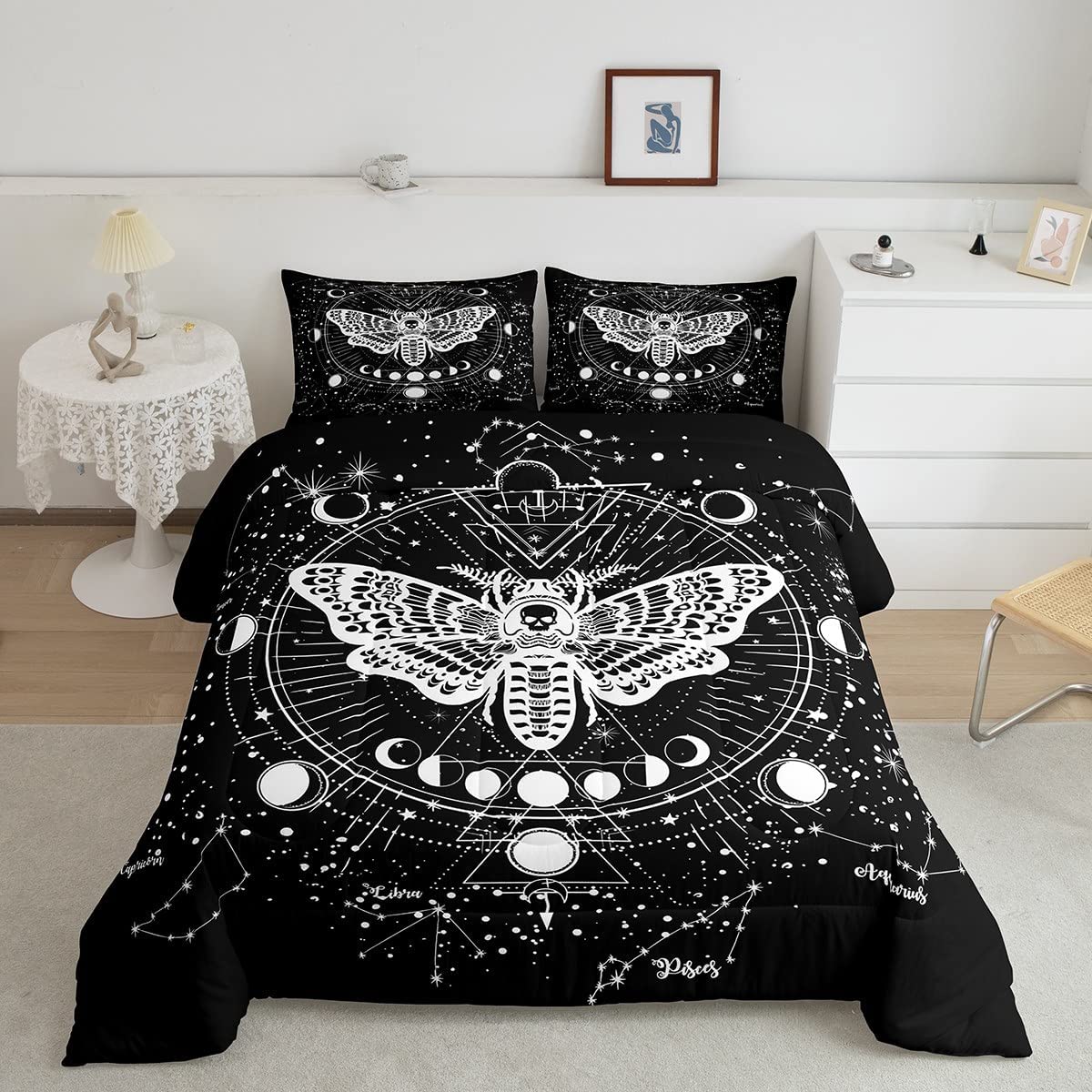 Witchy Moon Star Bedding Set