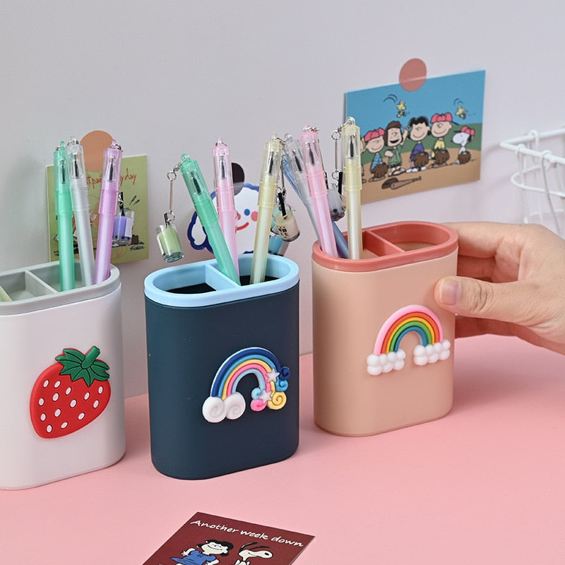 Kawaii Cartoon Pen Holder