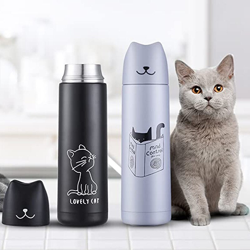 Cat Vacuum Thermos Bottle