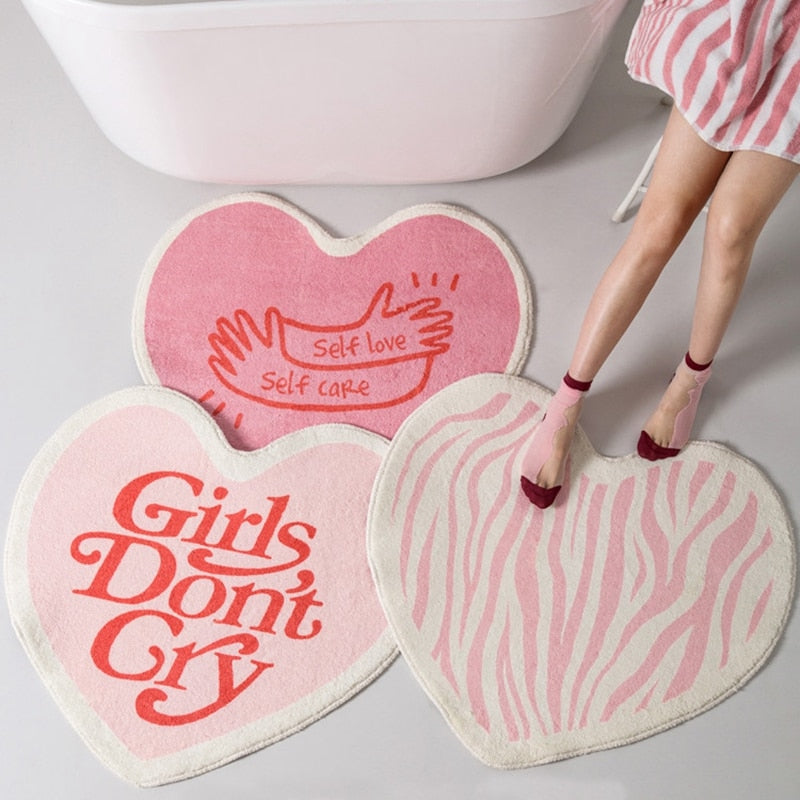 Y2K Home Party Heart Rug
