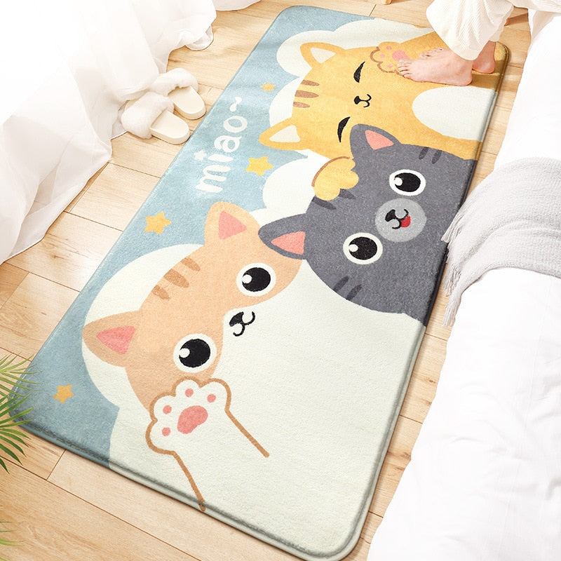 Cat Plushie Bedside Carpet