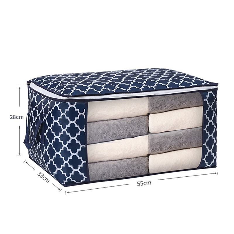 Preppy Patterned Foldable Storage Bag