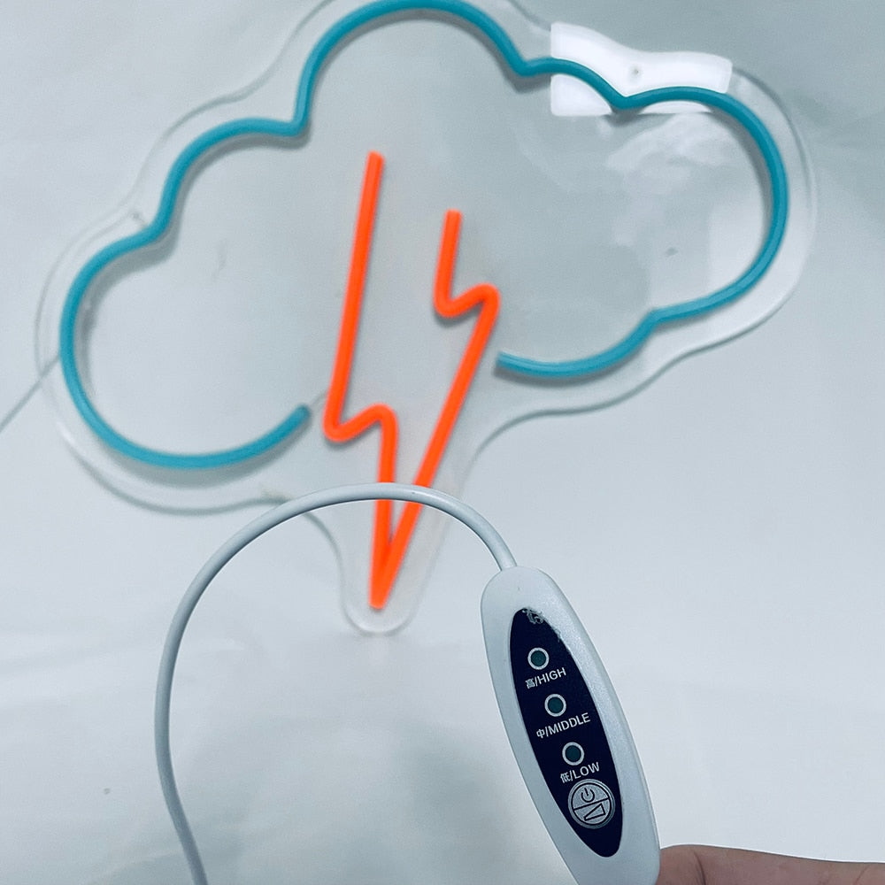 Storm Cloud Neon Sign