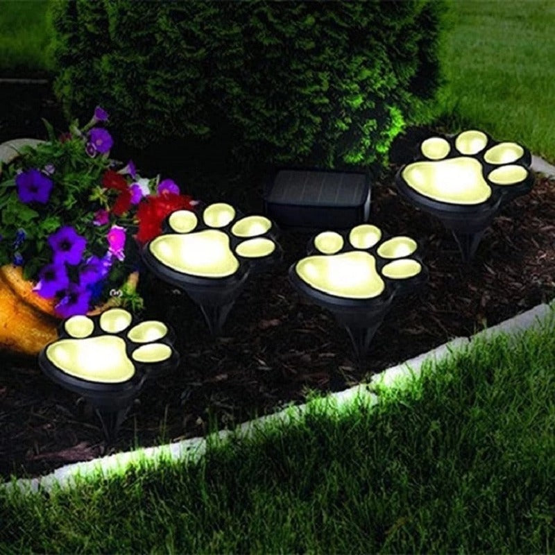 LED Solar PAW Garden Light