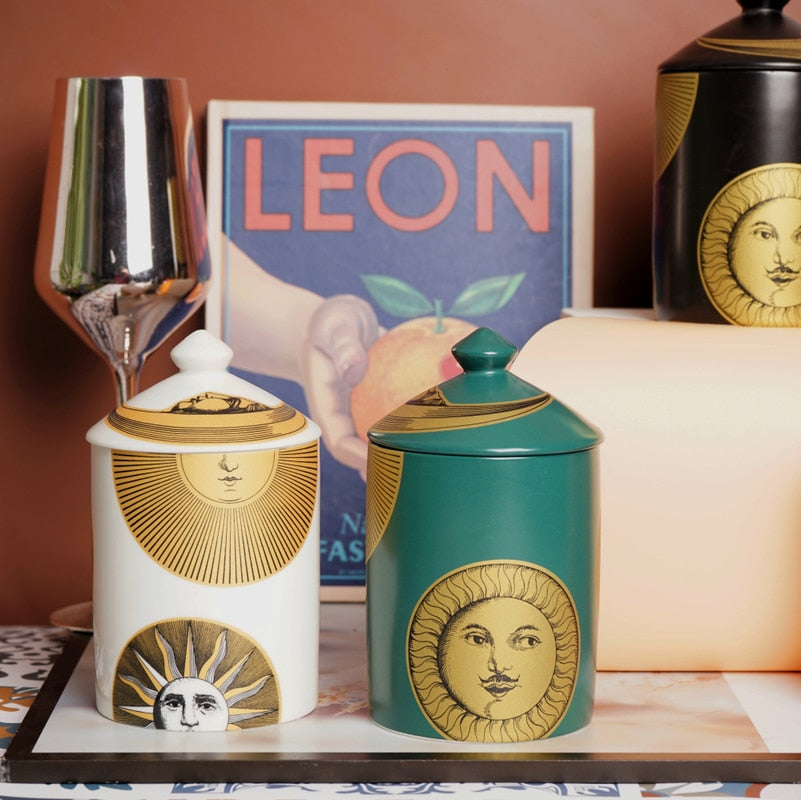 Sun & Moon Golden Sun Candle Holder