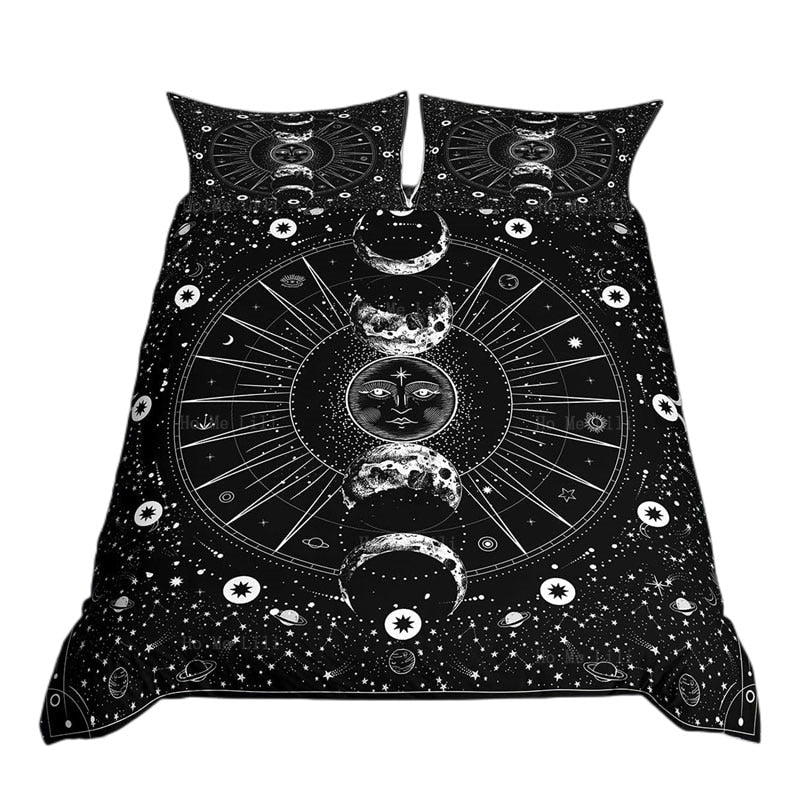 Witchy Moon Star Bedding Set