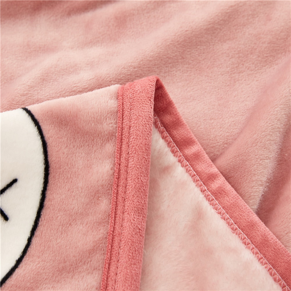 Cat N Fish Pink Blanket