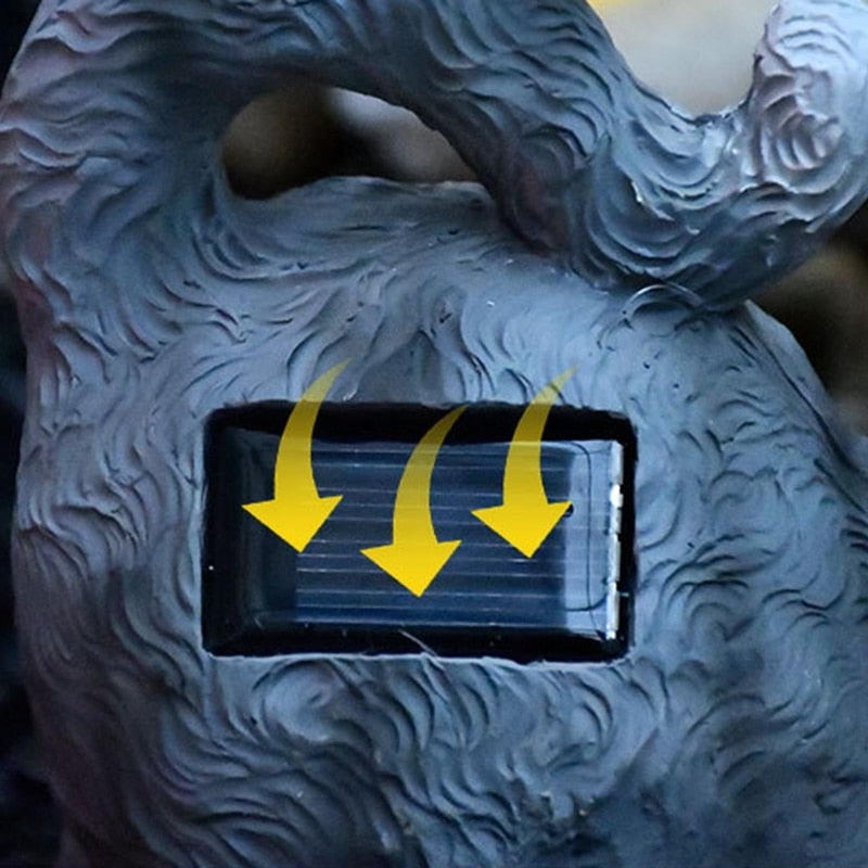 Resin Cat Statue Led Lamp