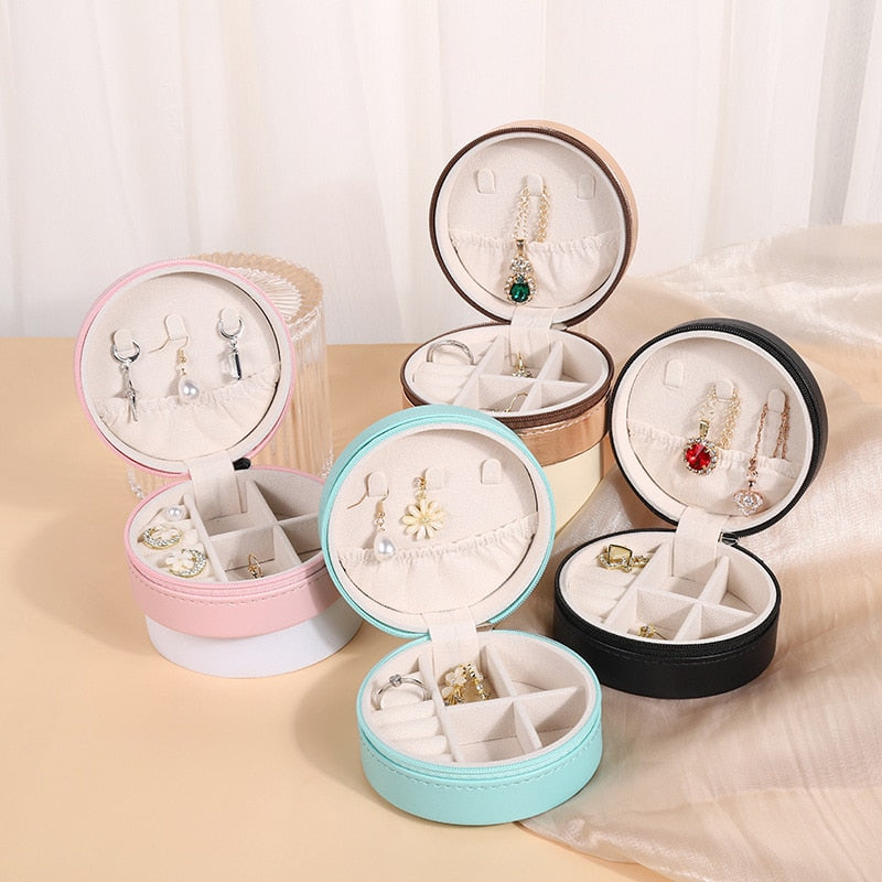 Round Preppy Jewelry Box