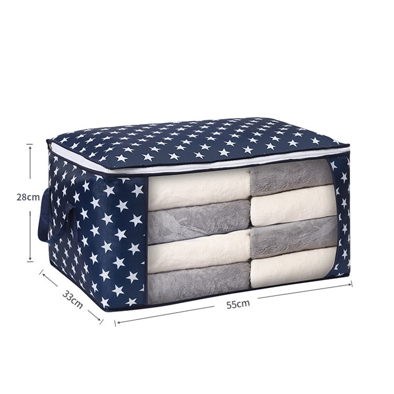 Preppy Patterned Foldable Storage Bag