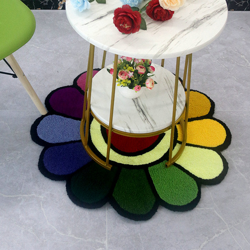 Y2K Flower Round Rug