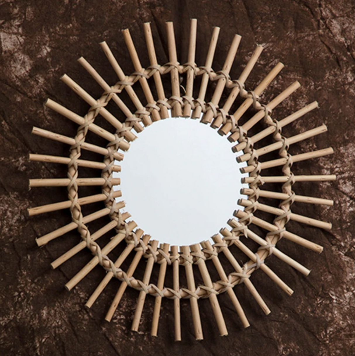 Sunny Day Wicker Mirror
