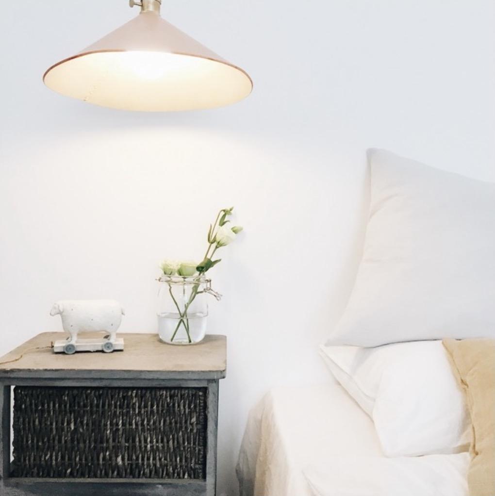 Baxter leather cone pendant light
