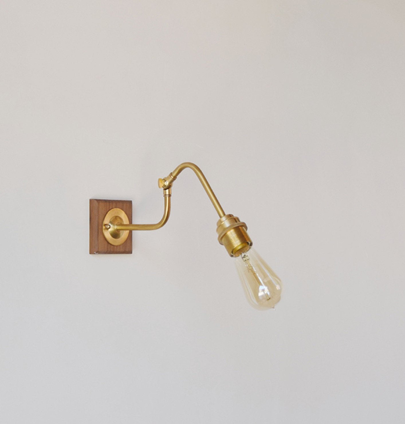 Ogilvy Wood Brass Wall Light