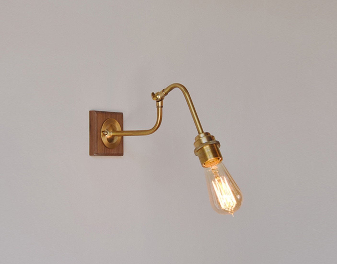 Ogilvy Wood Brass Wall Light