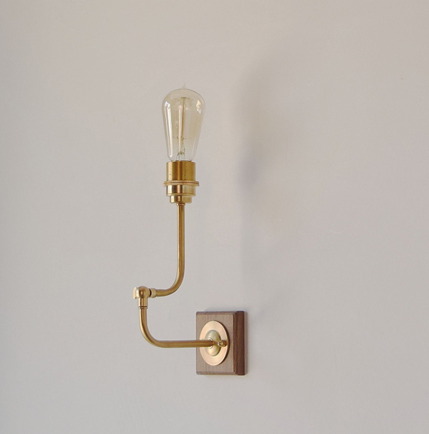 Ogilvy Wood Brass Wall Light