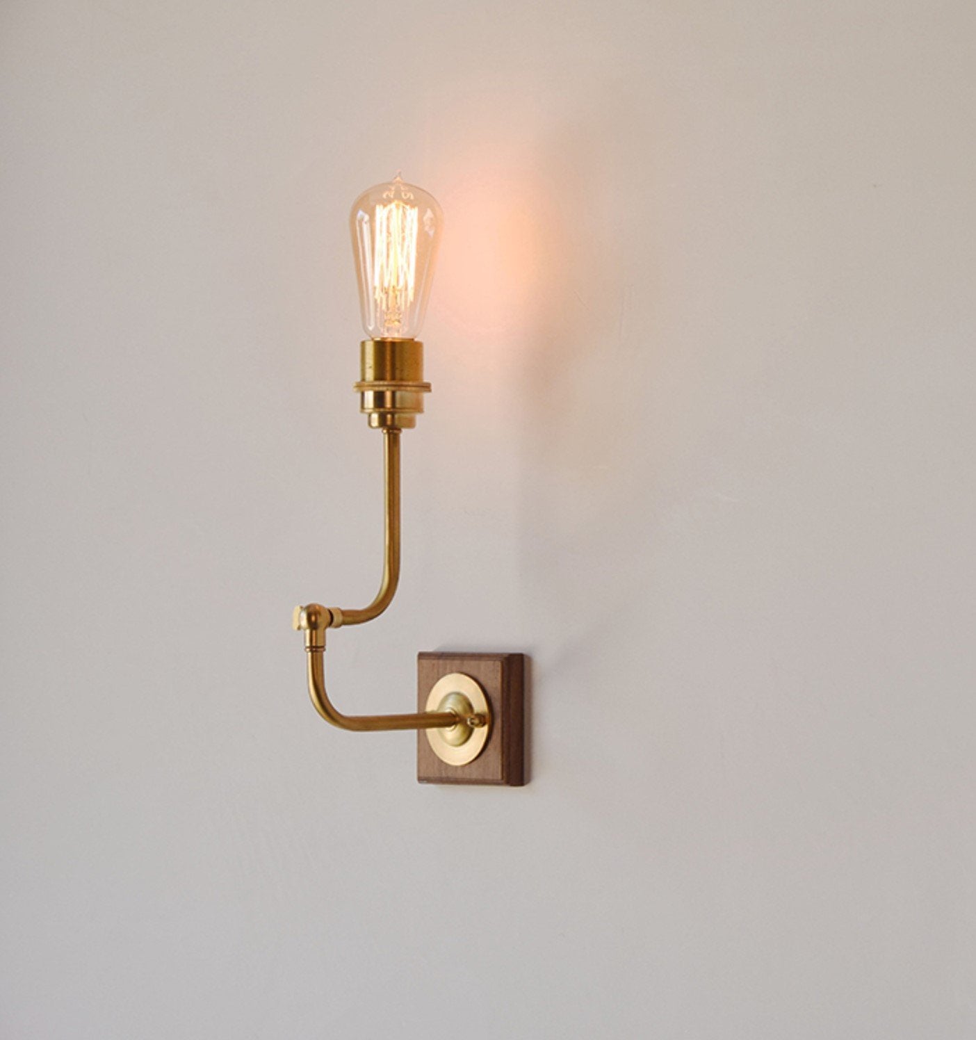 Ogilvy Wood Brass Wall Light