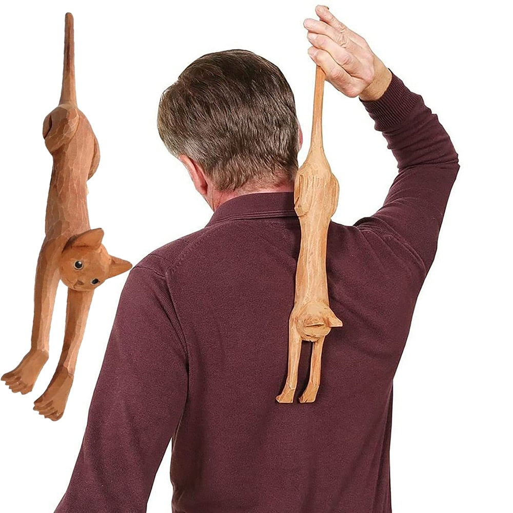 Funny Basswood Cat Back Scratcher