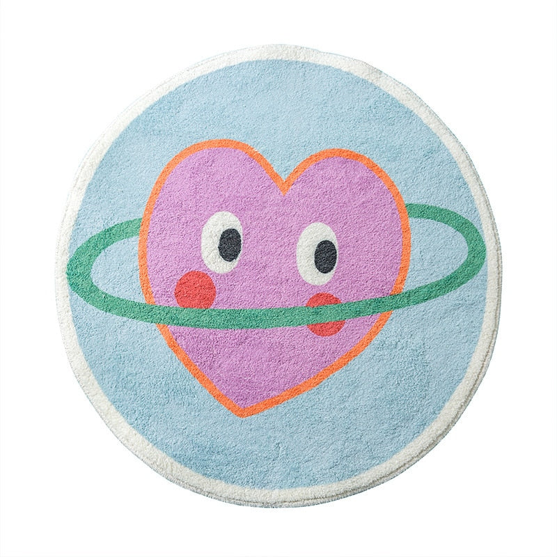 Y2K Home Party Heart Rug